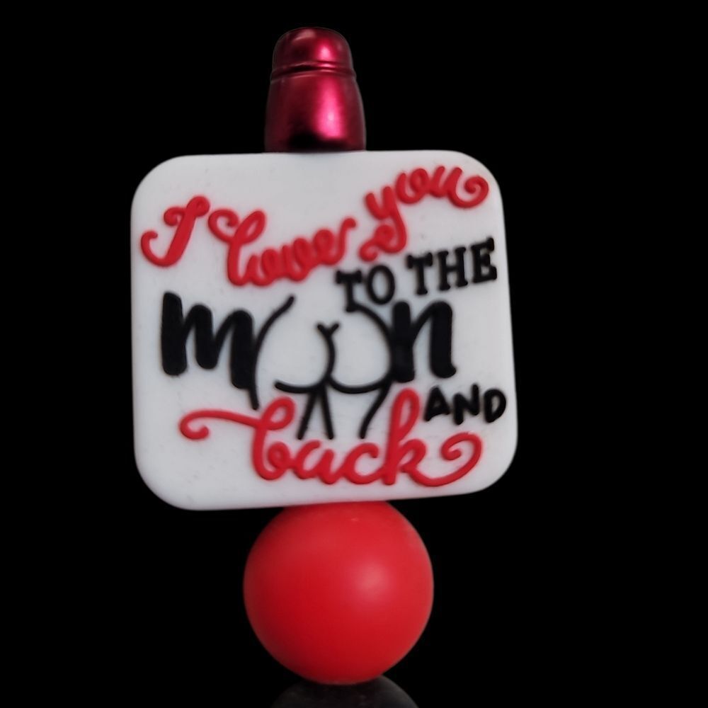 I Love U To The MOON AND BACK BLACK INK FUN PEN